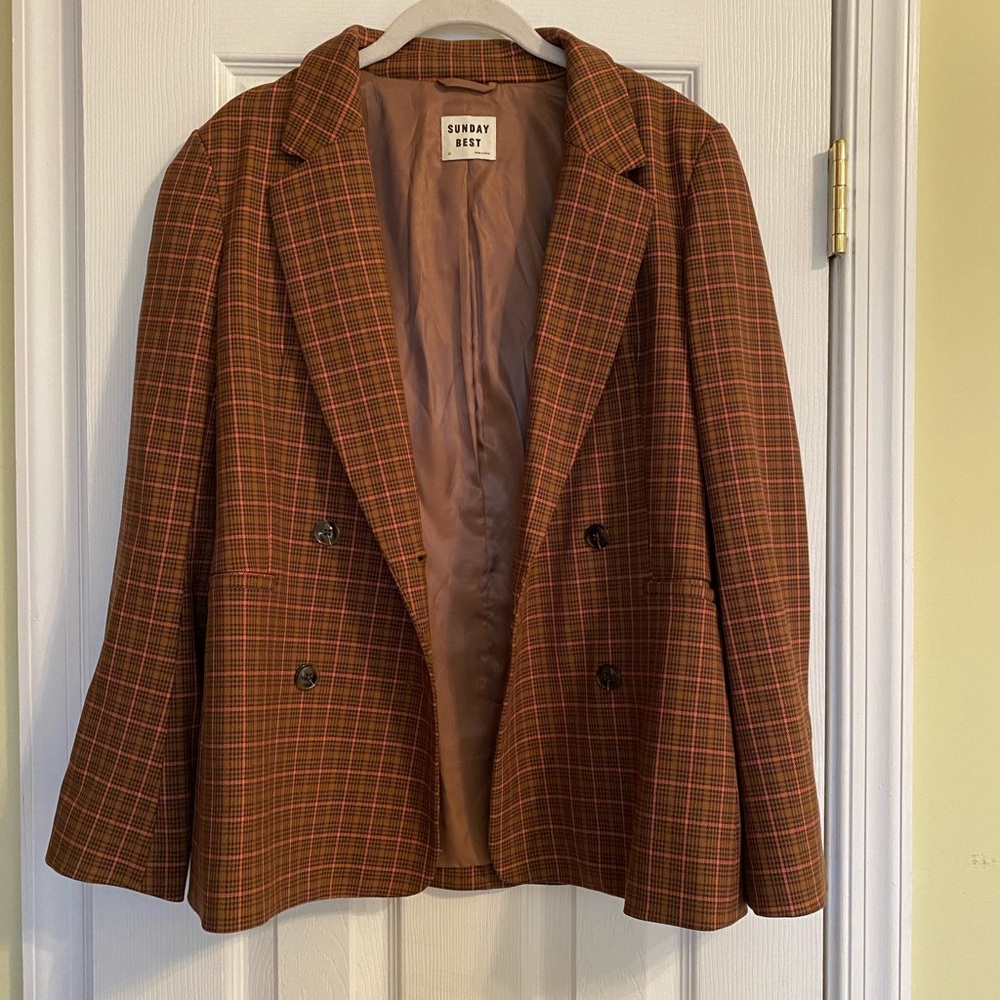 Aritzia Sunday Best Plaid Blazer